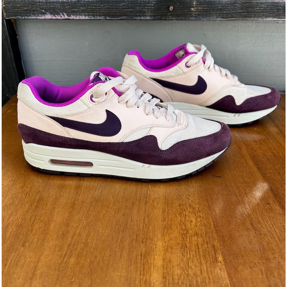 Nike Air Max 1 Plum Purple Cream Women’s Size 9 Sneakers - Picture 3 of 8